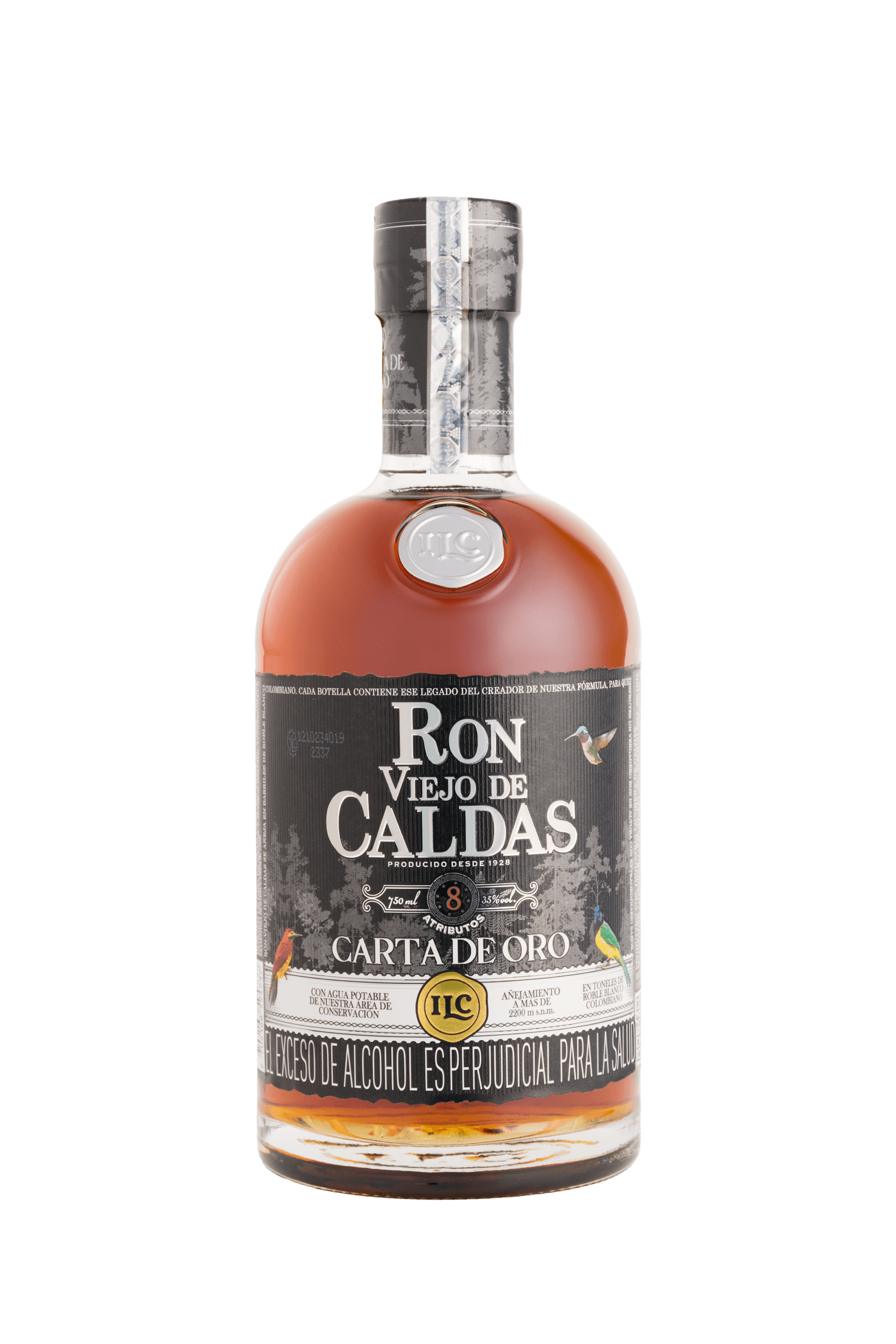 RON VIEJO DE CALDAS CARTA DE ORO x 750ML